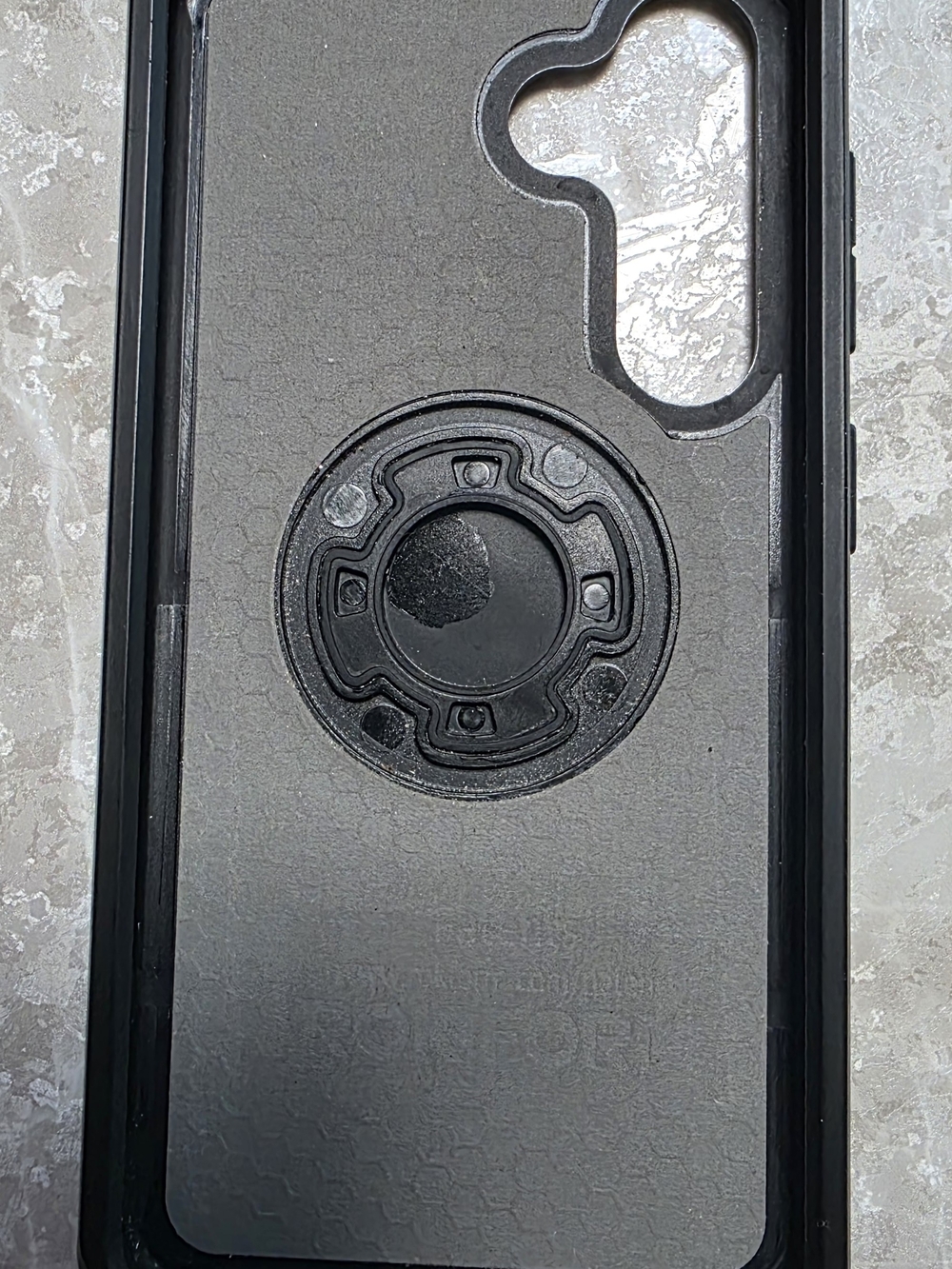 Rockform Black Protective Phone Case with Magnetic Ring For Samsung S24